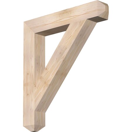 Ekena Millwork Traditional Craftsman Smooth Bracket, Douglas Fir, 5 1/2"W x 36"D x 40"H BKT06X36X40TRA04SDF